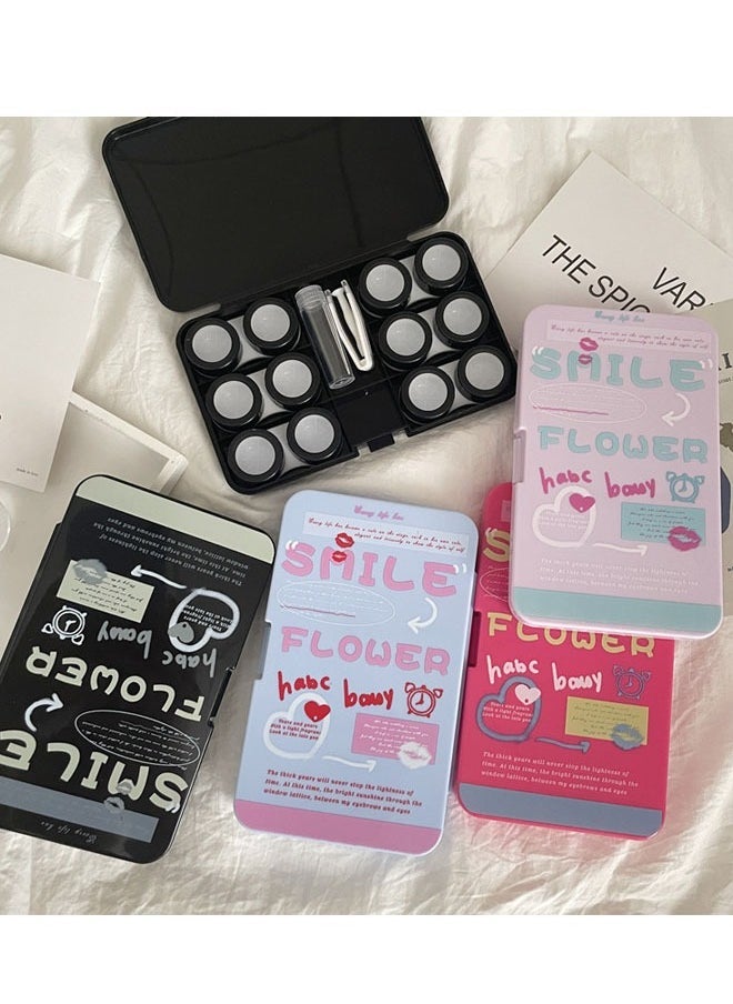 1 PCS Purple Contact Lens Case Holder Case Container with Large Display Collector Storage Box and Suction Sticks for Soft/Hard Contact Lens Remover and Inserter Toolï¼Purpleï¼ - Image 4