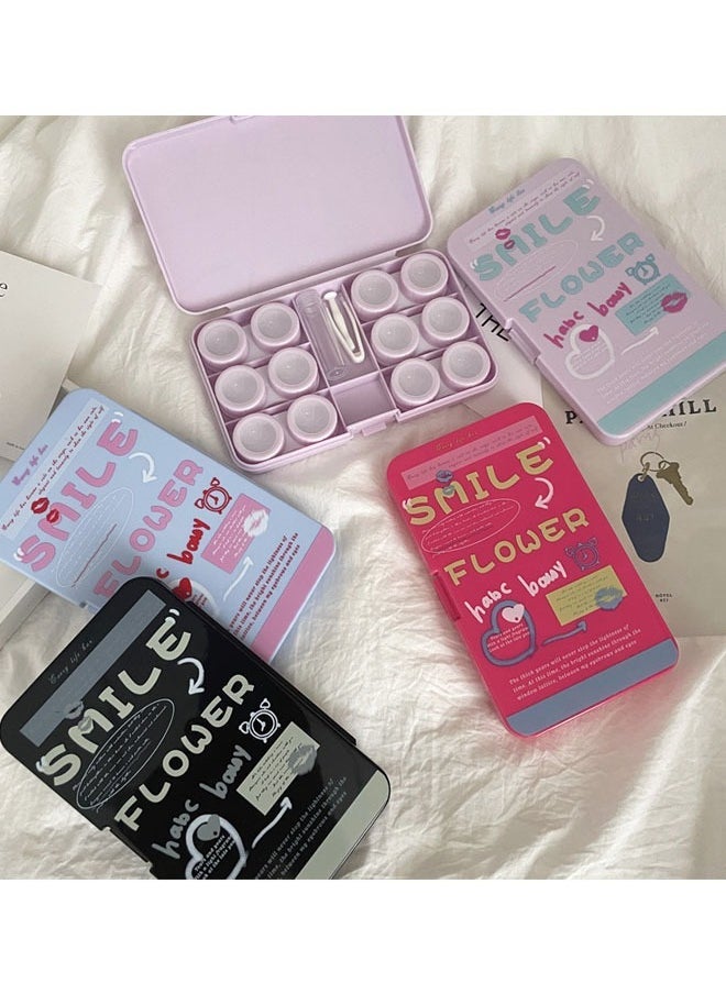 1 PCS Purple Contact Lens Case Holder Case Container with Large Display Collector Storage Box and Suction Sticks for Soft/Hard Contact Lens Remover and Inserter Toolï¼Purpleï¼ - Image 3