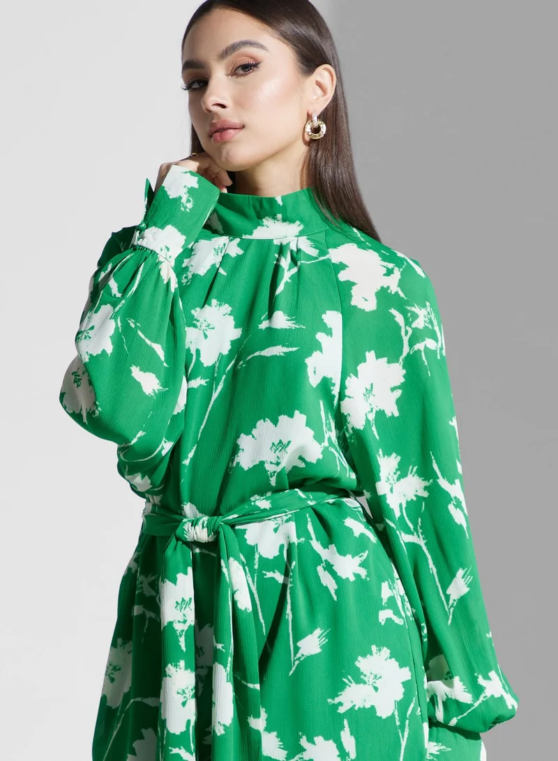 PRETTY LAVISH Floral Print Mini Dress