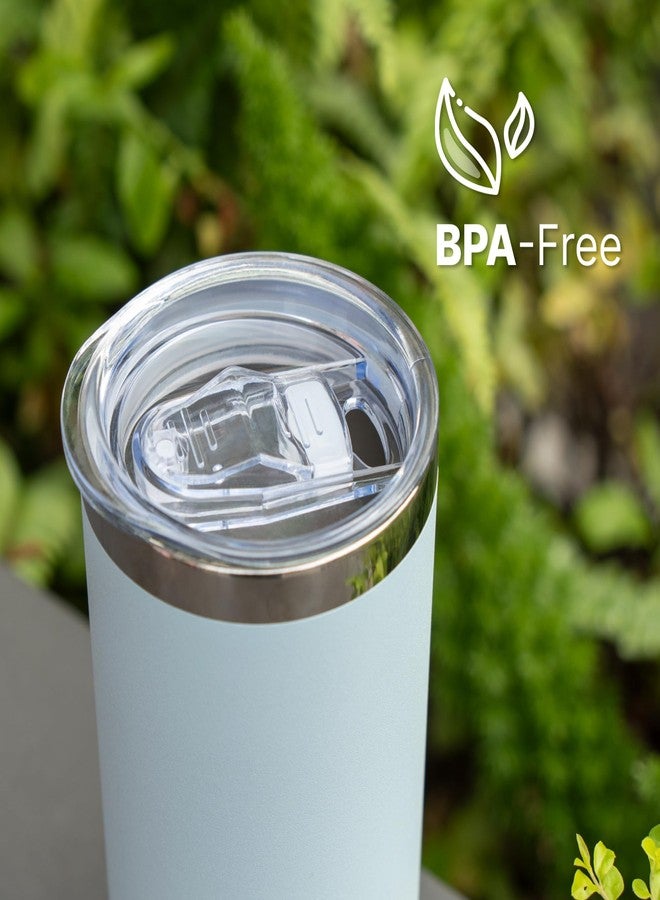 Bluwing 20 oz Skinny Tumbler Lids for SUNWILL, BJPKPK, koodee, Spill Proof Splash Resistant Covers Fits 2.73-2.75in Skinny Tumbler - Image 5