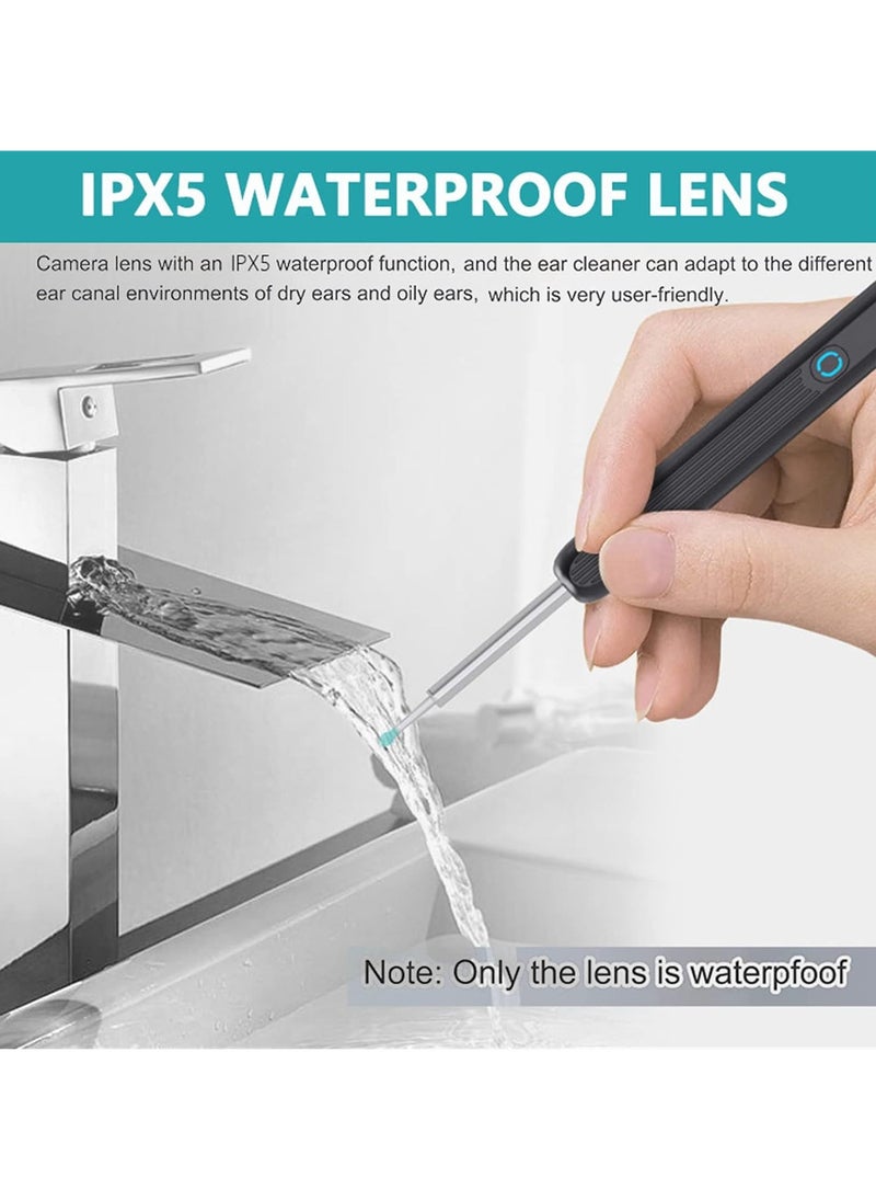 RATSAW Ear Wax Removal Wi-Fi Visible Wax Elimination Spoon with 4 Soft Silicone Ear Scoops Wireless Ear Endoscope 1296P HD with LED Light for iPhone iPad Android Phones  - Image 3
