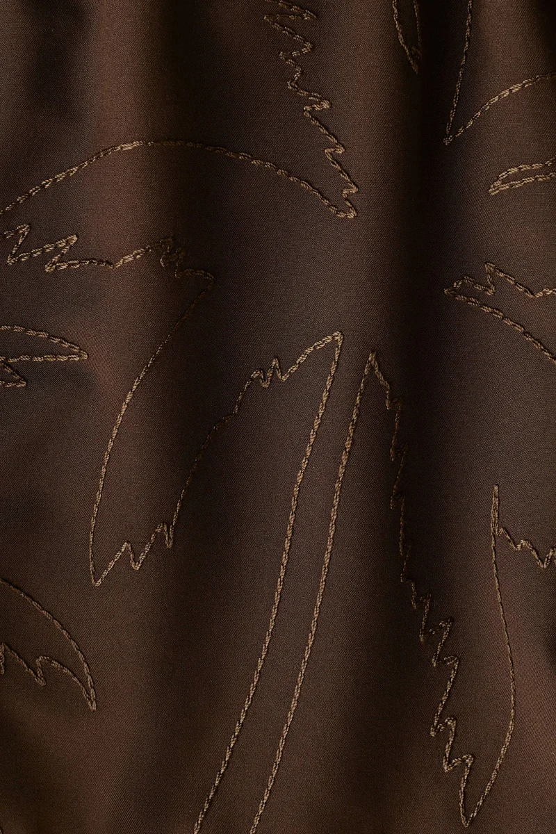 H&M Embroidery-pattern swim shorts