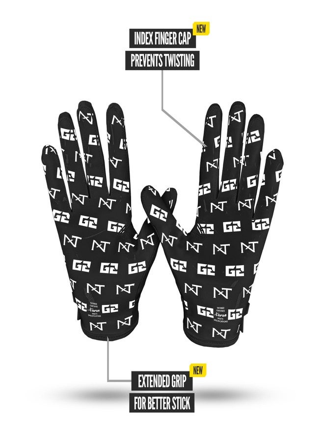 NXT NXTRND Nxtrnd G2 Pro Football Gloves, Men's Ultra Sticky Elite Receiver Gloves (Black, Medium) - Image 4