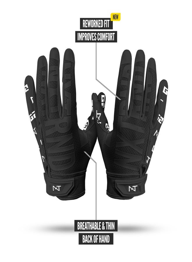 NXT NXTRND Nxtrnd G2 Pro Football Gloves, Men's Ultra Sticky Elite Receiver Gloves (Black, Medium) - Image 3