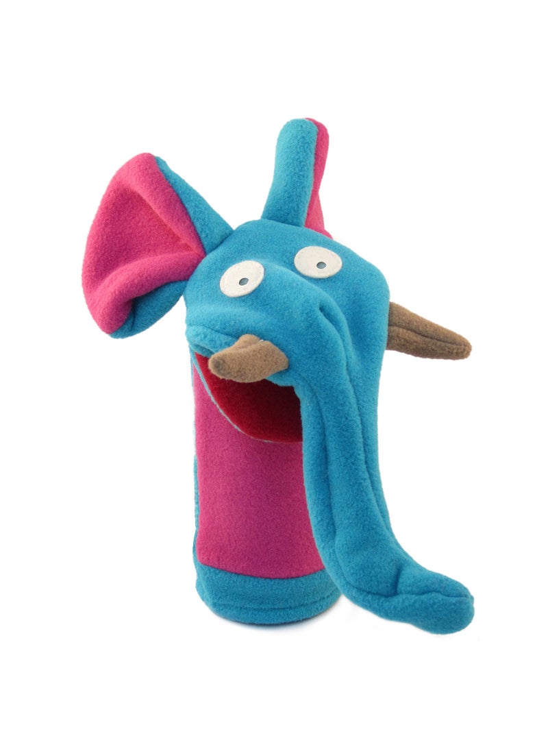 Cate and Levi Cate & Levi - Fleece Hand Puppet - Handmade in Canada - Great for Storytelling (Elephant)  - Image 1