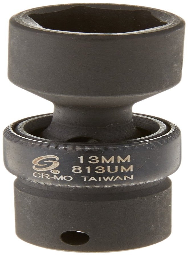 Sunex Tools مقبس تأثير عالمي Sunex 813um بقطر 1/4 بوصة وقطر 13 مم - Image 1