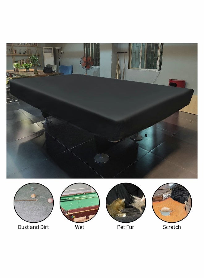 Generic Billiard Pool Table Cover, 7/8/9 Foot Pool Table Cover, Waterproof&Tearproof Cover for Pool Table with Storage Bag, Indoor Outdoor All Season Sun Rain Snow Dust Protection Snooker Table Covers (7ft) - Image 1