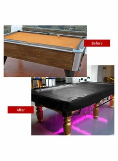 Generic Billiard Pool Table Cover, 7/8/9 Foot Pool Table Cover, Waterproof&Tearproof Cover for Pool Table with Storage Bag, Indoor Outdoor All Season Sun Rain Snow Dust Protection Snooker Table Covers (7ft)  - Image 2