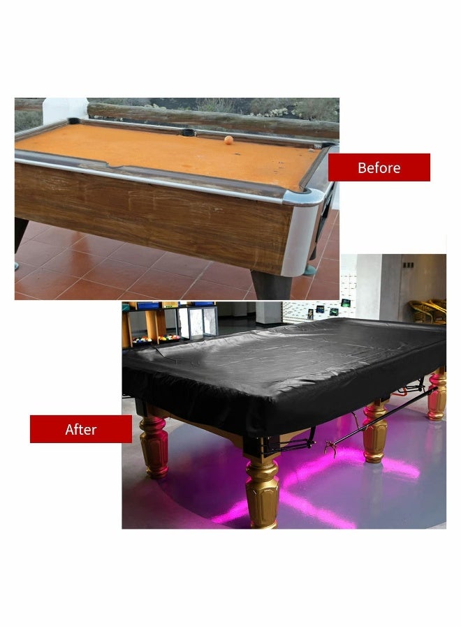 Generic Billiard Pool Table Cover, 7/8/9 Foot Pool Table Cover, Waterproof&Tearproof Cover for Pool Table with Storage Bag, Indoor Outdoor All Season Sun Rain Snow Dust Protection Snooker Table Covers (7ft) - Image 2