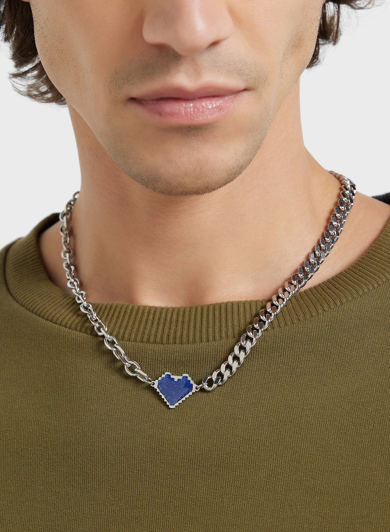 Robert Wood Heart Pendant Chain Necklace  - Image 4