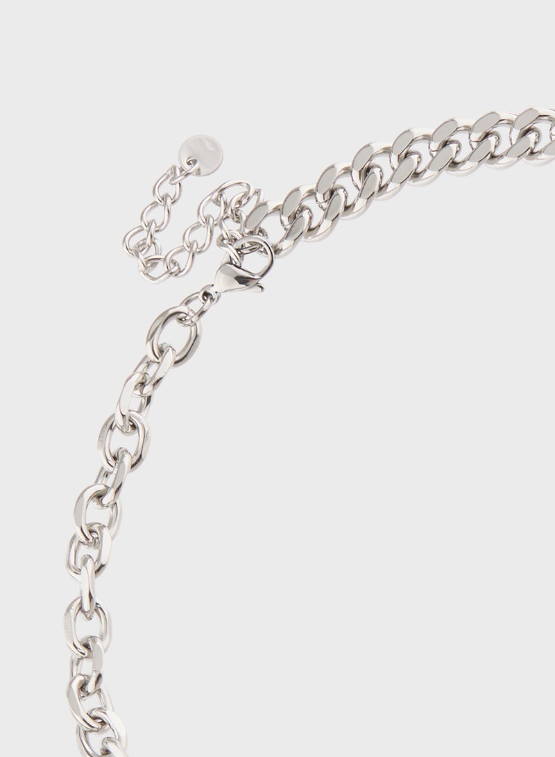 Robert Wood Heart Pendant Chain Necklace  - Image 3