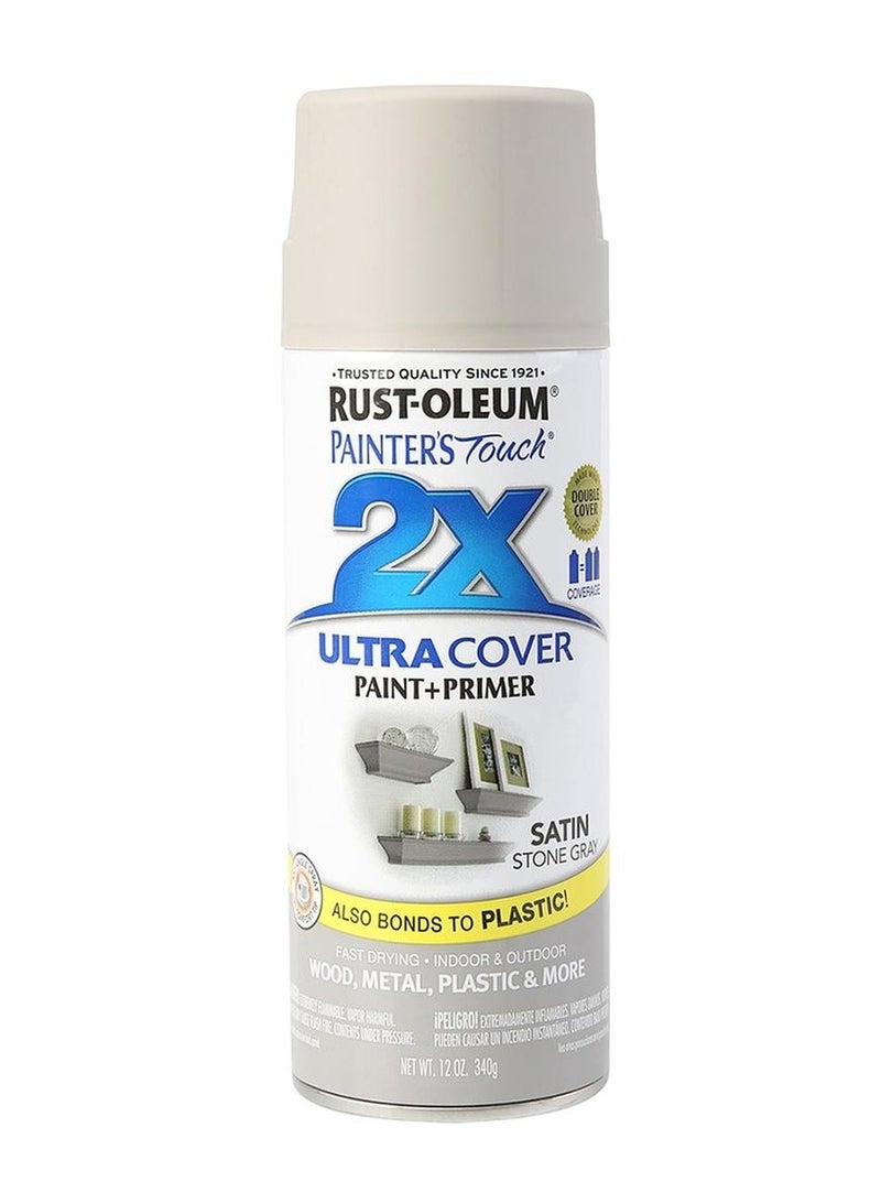 RUST-OLEUM Painter's Touch Spray Paint (400 ml, Stone Gray Satin)