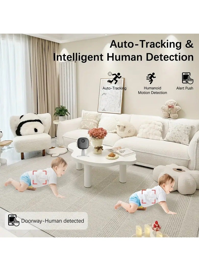 Generic 1080P Indoor Security Camera – Two-Way Audio, Motion Detection, Infrared Night Vision, Wi-Fi & App Control, Alexa Compatible, Wall-Mountable, Audio Alerts for Baby, Pets & Elderly Monitoring  - Image 3