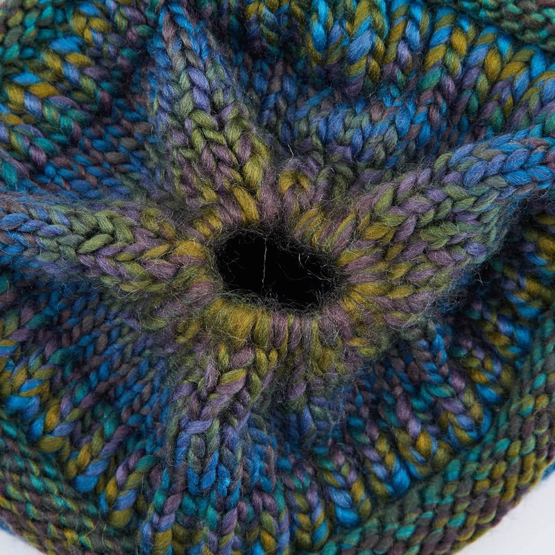 Cc Exclusives Soft Stretch Cable Knit Messy Bun Ponytail Beanie Winter Hat for Women (MB-20A) - Image 4