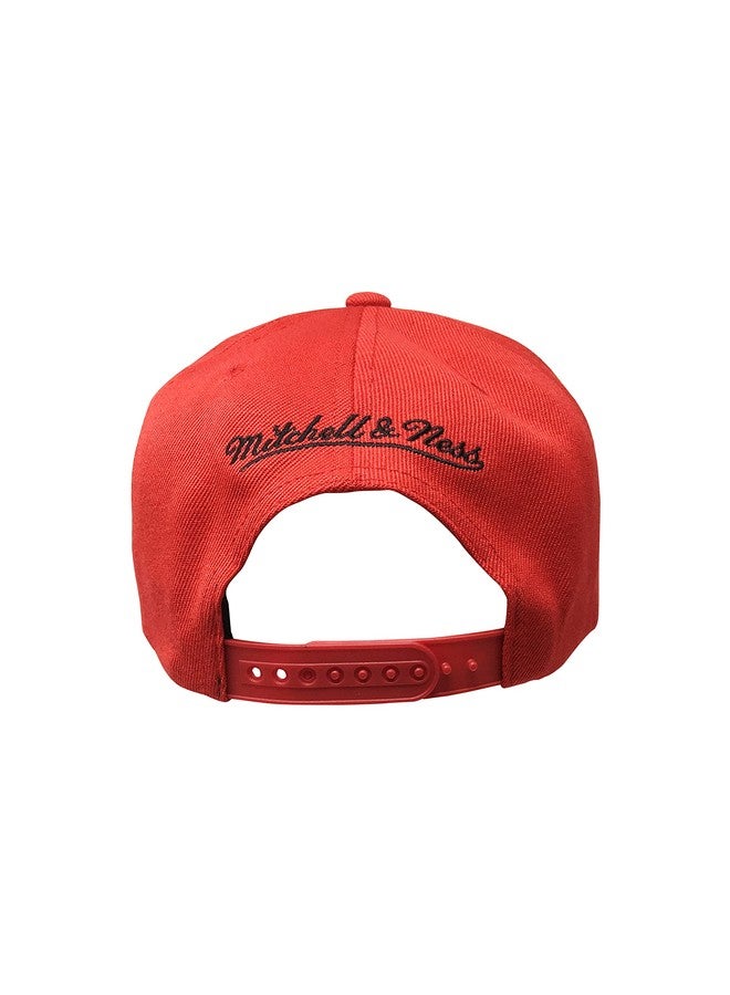 Mitchell & Ness Chicago Bulls Hat, Cap Snapback 21264375 Red (One Size) - Image 3