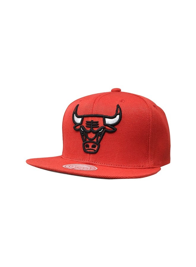 Mitchell & Ness Chicago Bulls Hat, Cap Snapback 21264375 Red (One Size) - Image 1