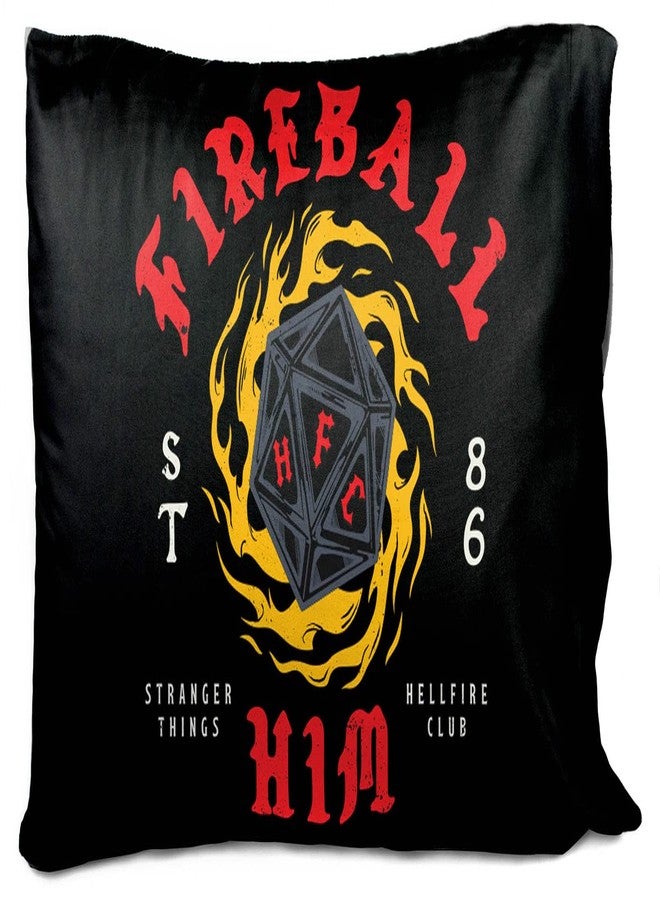 NETFLIX Jay Franco Stranger Things Hellfire Him 86 1 Single Reversible Pillowcase - Double-Sided Kids Super Soft Bedding - Image 1