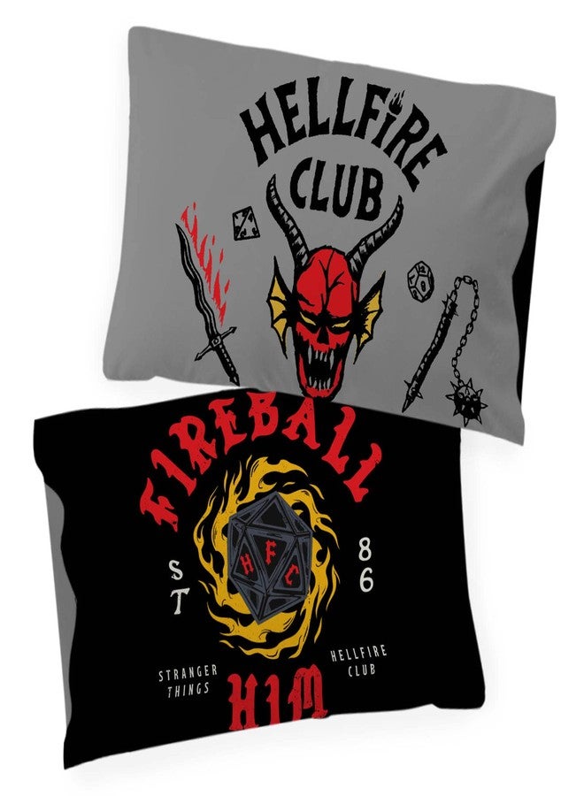 NETFLIX Jay Franco Stranger Things Hellfire Him 86 1 Single Reversible Pillowcase - Double-Sided Kids Super Soft Bedding - Image 4