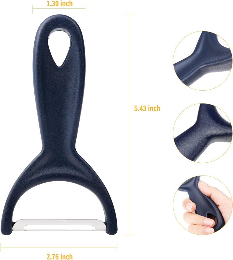 IDELLA Potato Peeler Y Shaped Vegetable Peeler, Premium Ultra Sharp Fruit Peeler for Kitchen (Multicolor Pack of 1) - Image 2