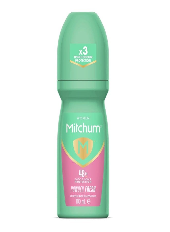 Mitchum Roll-On Anti-perspirant Powder Fresh, 3.38 Ounce - Image 1