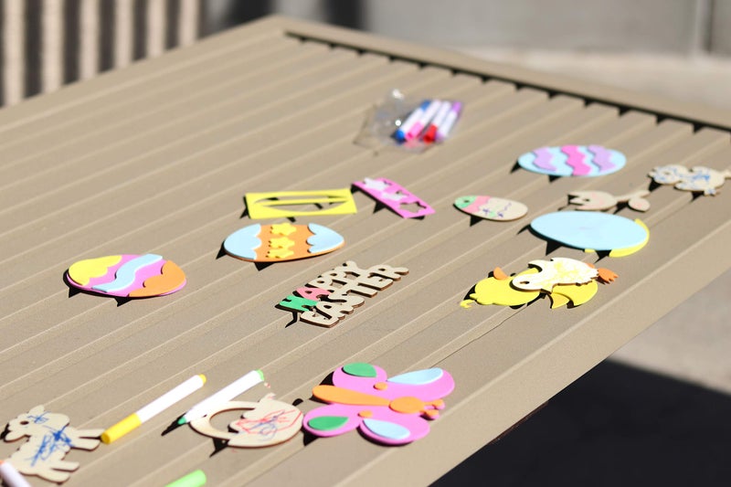 JOYIN 24 Pcs Foam Easter Animals and Egg Magnet Craft Kit, DIY Foam Magnet Craft Kits for Kids Party Favors Arts and Crafts Fun Home Activities, Easter Egg Hunt - Image 4