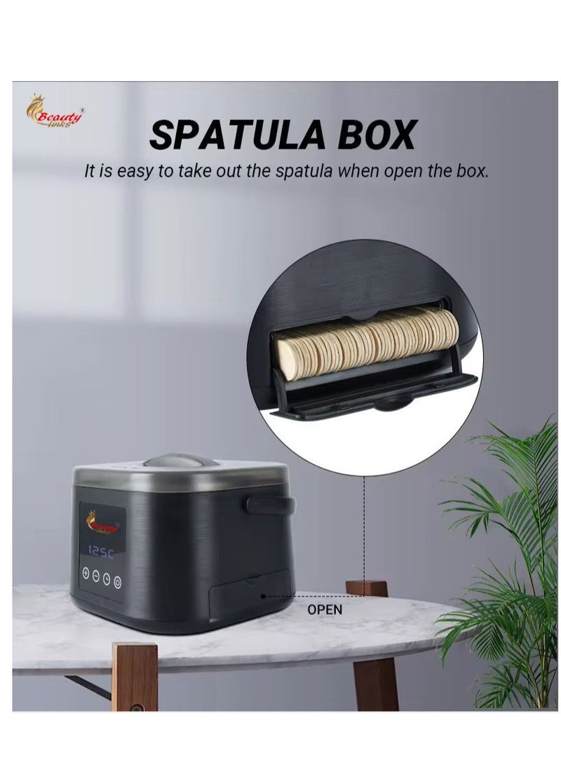 Beauty links Beauty Link Professional Wax Warmer with Digital Display and Wood Stick Set 500ml - Image 5