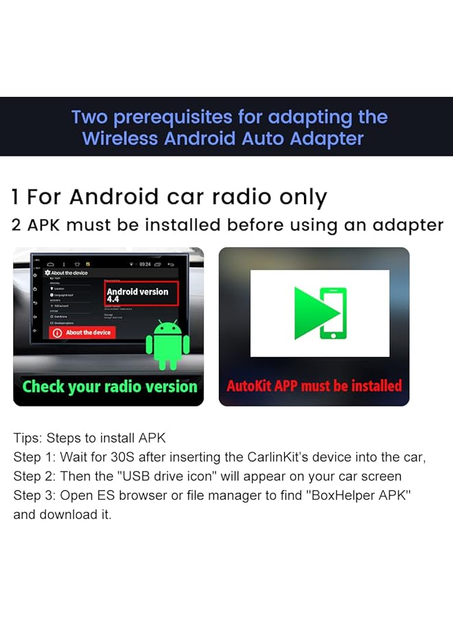 Carlinkit Wireless Adapter For Android Head Unit- Wireless Carplay & Android Auto 2-In-1 Dongle - Support Screen Mirroring/Voice Control/Steering Wheel Control- Only Fit For Android Car Radio - Image 5