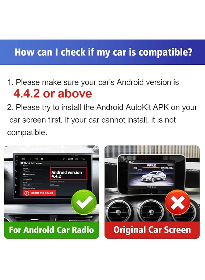 Carlinkit Wireless Adapter For Android Head Unit- Wireless Carplay & Android Auto 2-In-1 Dongle - Support Screen Mirroring/Voice Control/Steering Wheel Control- Only Fit For Android Car Radio - Image 3