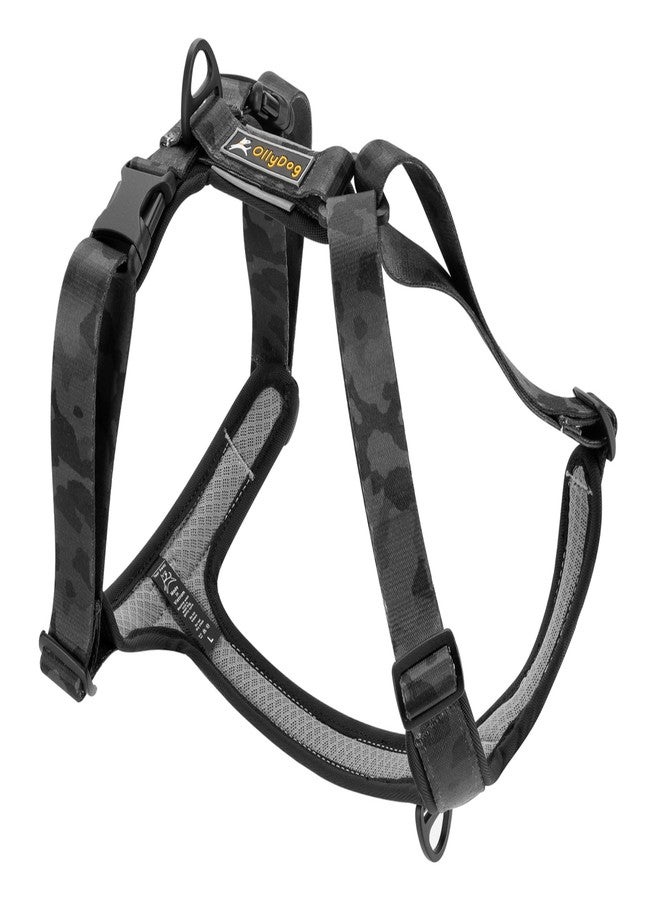 OllyDog حزام OllyDog Alpine Reflective Comfort، حزام للكلاب بدون شد مع حواف عاكسة، حزام بوليستر ناعم مطبوع بتقنية التسامي، مثالي للاستخدام اليومي والمغامرات (كبير، بنمط التمويه Dream Camo) - Image 5