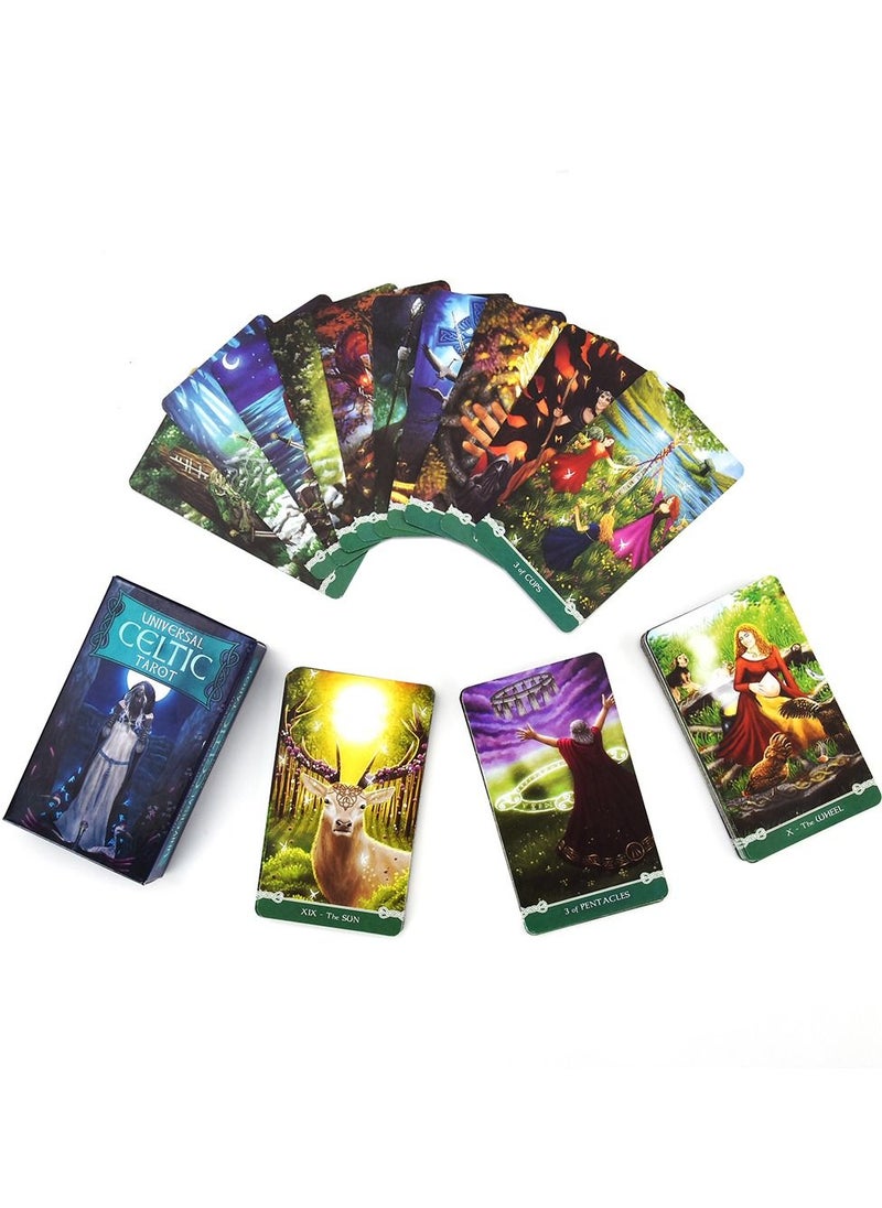WAOKN - Tarot 78 Cards Deck Floreana Nativo Game with e Guidebook Board Divination Reading Love Moon Near me Beginners - Image 1