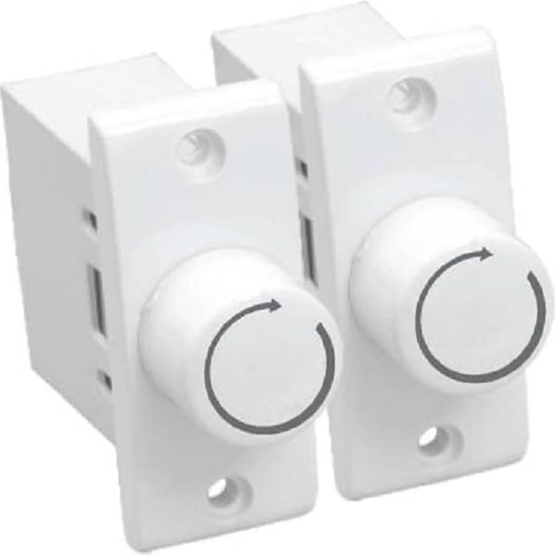 SEER® ceiling fan regulator Dimmer Type Regulator use in household, offices, shops, restaurants, hospitals and more (White),Non-Modular(L*B = 5.5 * 2.4cm) Dimmer Switch - Image 1