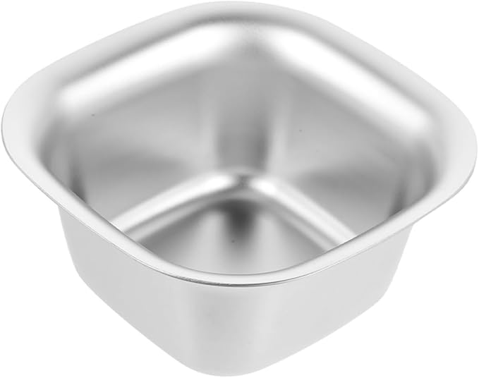 وعاء الوجبات الخفيفة المحمول من الفولاذ المقاوم للصدأ للاستخدام في الداخل والخارج لتغميس الصلصة فضي - Image 1