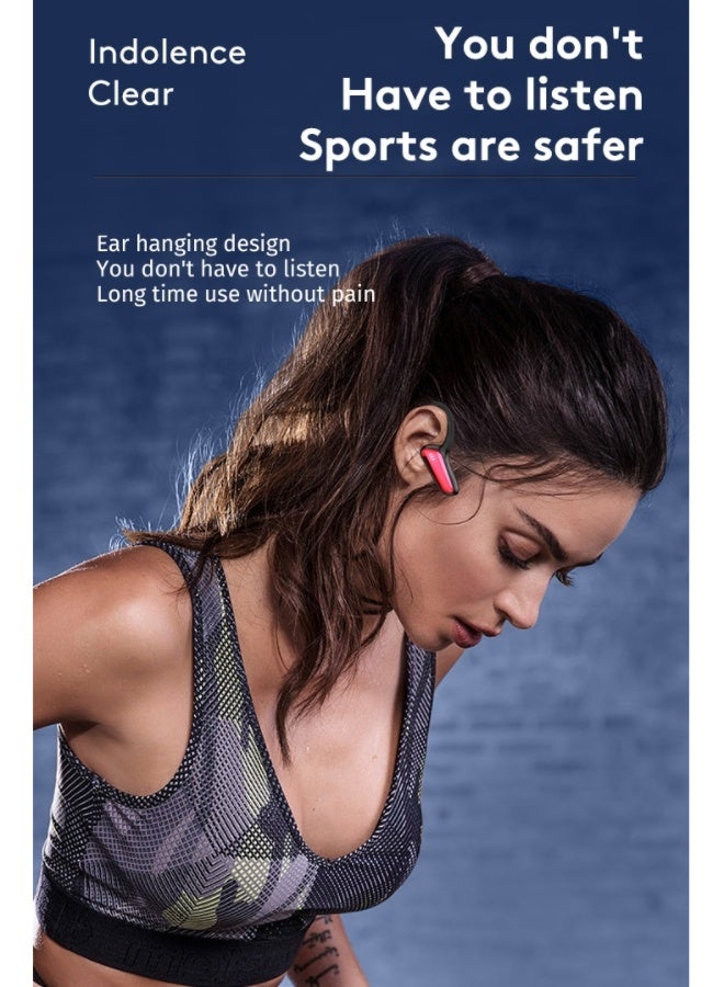 Lightweight bone conduction headphones with audio control, 15 hours of playback, multi-point pairing, microphone and sweat-proof design, black, Memory titanium alloy skeleton suitable shape and arbitrary distortion according to different head size. - Image 4