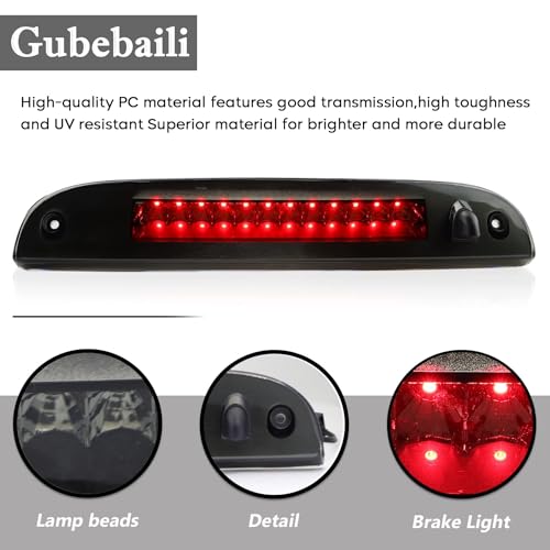 Gubebaili Third 3rd Brake Center High Mount Stop/Brake Light Lamp Fit for Ford Explorer 2002-2010, for Escape 08-12, for Mercury Mariner 08-11, for Mercury Mountaineer 06-10 (Smoke Lens) - Image 5