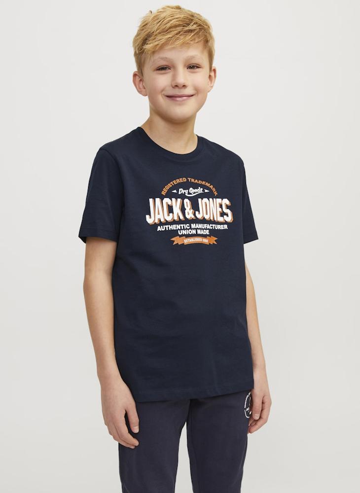Jack & Jones Junior Youth Graphic Crew Neck T-Shirt - Image 1