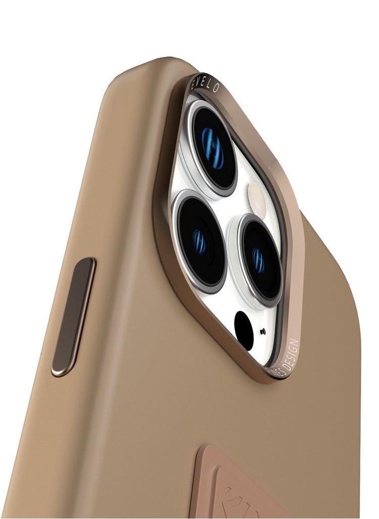 LEVELO - Levelio Morphix Silicone Case with Leather Grip for iPhone 16 Pro Max - Image 1