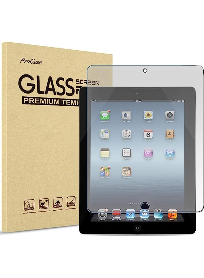 Ipad 2 3 4 Screen Protector (Old Model), Anti-Fingerprint Matte Tempered Glass Screen Film Guard Screen Protector For Apple Ipad 2/Ipad 3/Ipad 4