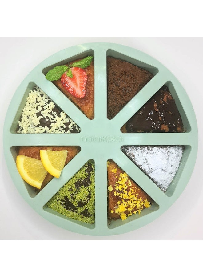 Minikoioi Slices Cake Silicone Mold  River Green - Image 1