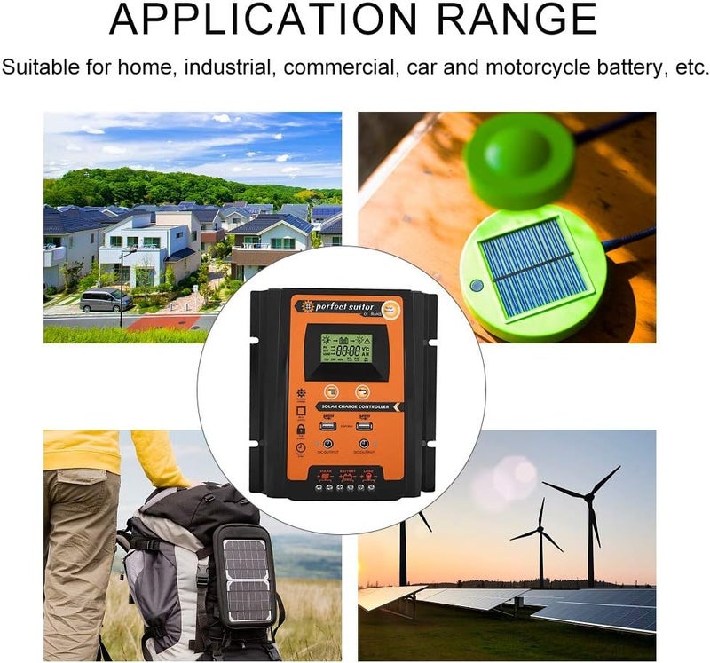 ويوبلز وحدة تحكم شحن الطاقة الشمسية Victron SmartSolar MPPT 100/20، وحدة تحكم شحن الطاقة الشمسية MPPT، منظم بطارية لوحة الطاقة الشمسية، منفذي USB، شاشة LCD، 12 فولت/24 فولت، 30 أمبير (50 أمبير) (50 أمبير) 50 أمبير - Image 4