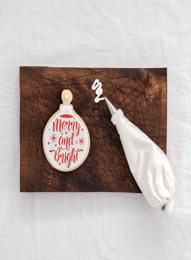 Stencil Revolution Merry and Bright Christmas Ornament Stencil - Reusable Stencils for Painting - Create DIY Merry and Bright Christmas Ornament Home Decor - Image 4
