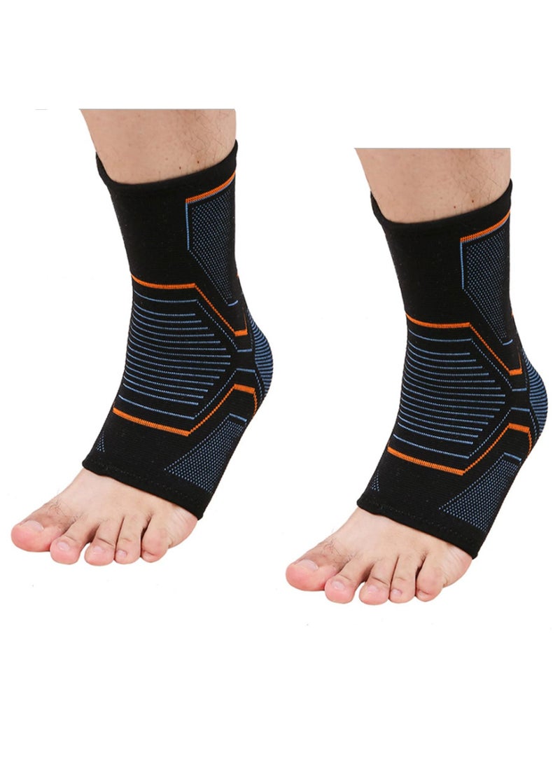 KASTWAVE Sports Ankle Protection, 1 Pair of Foot Support Compression Sleeves Thin Light Plus Compression Ankle Protection for Running Breathable Foot Protector Sports Protection  - Image 1