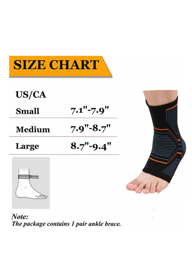 KASTWAVE Sports Ankle Protection, 1 Pair of Foot Support Compression Sleeves Thin Light Plus Compression Ankle Protection for Running Breathable Foot Protector Sports Protection  - Image 5