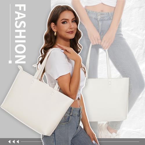 KALIDI FANCY FOREST KALIDI Tote Bag Zipper Shoulder Bag Faux Leather Purses Satchel for Women Casual Handbag Work Dating College - Image 3