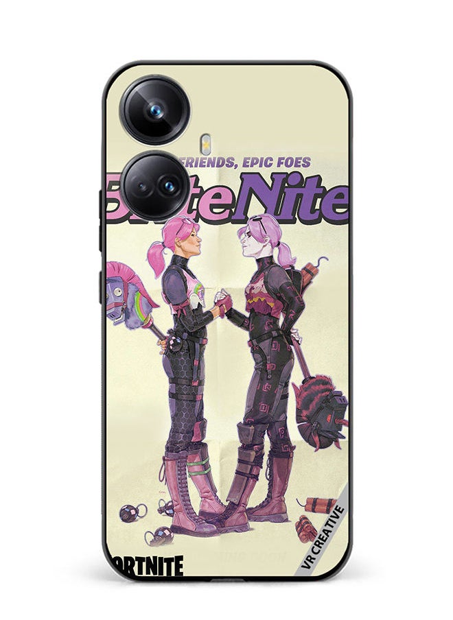 VR CREATIVE - Protective Case Cover For Realme 10 Pro Plus Bright Bomber Design Multicolour - Image 1
