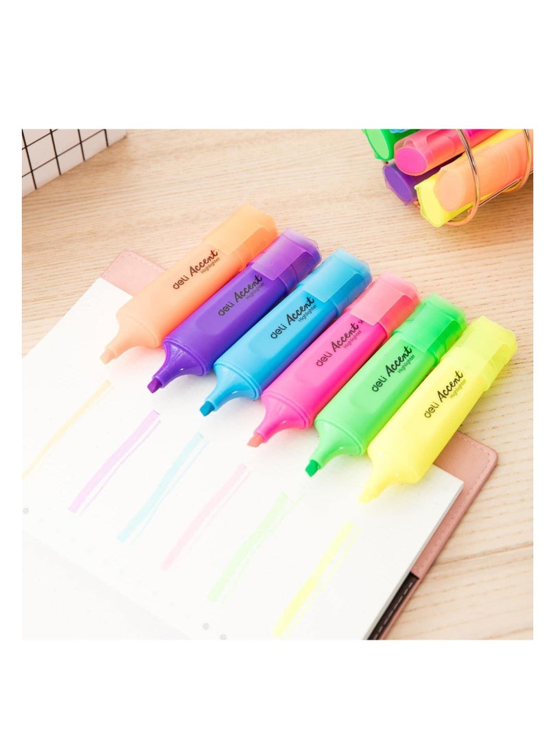 Deli 10-Piece Highlighter Blue Ink - Image 4