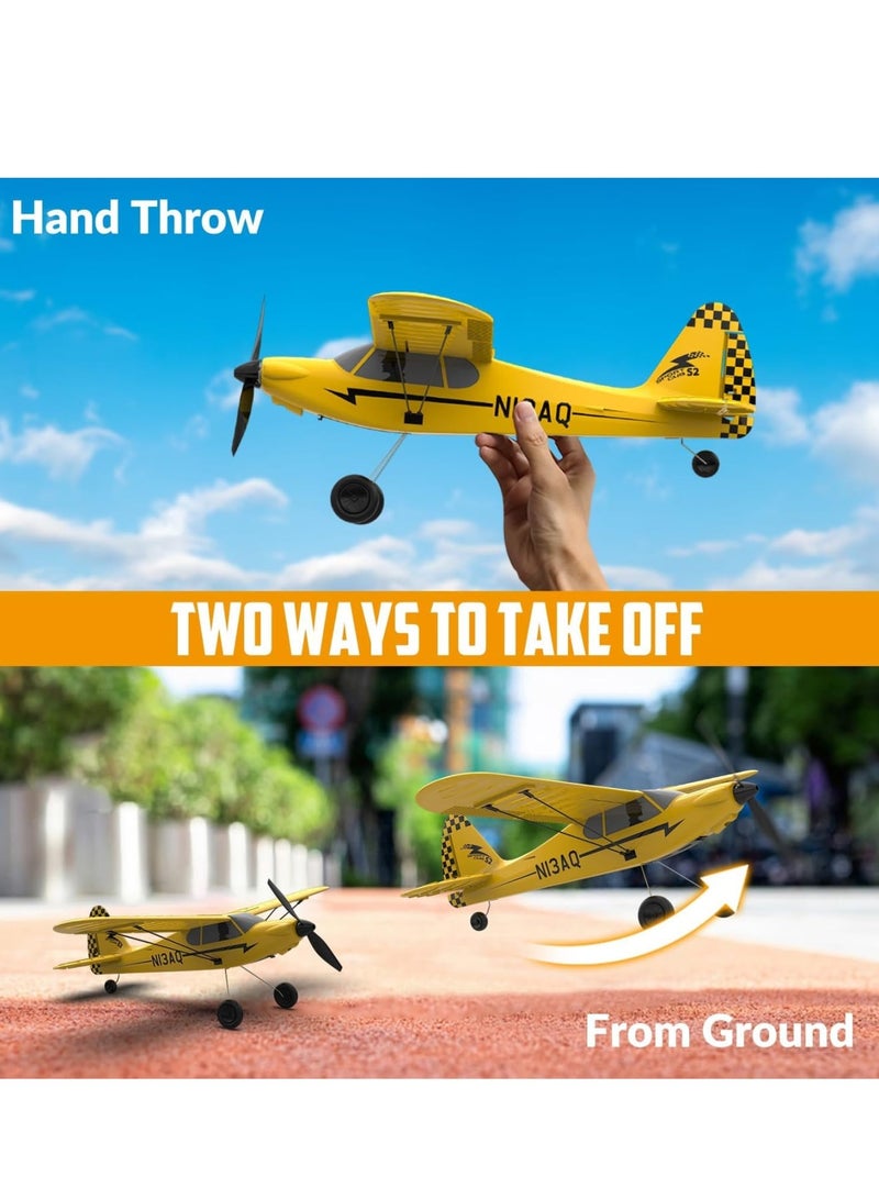 Zikra RC Plane, Trainer Sport Cub 3CH Remote Control Airplane, with Prop Saver, 6-Axis Gyro Stabilizer & 3 Modes to Fly, Radio Controlled Aircraft RTF, RC Glider, Easy to Fly for Adults Kids Beginners Boys - Image 5