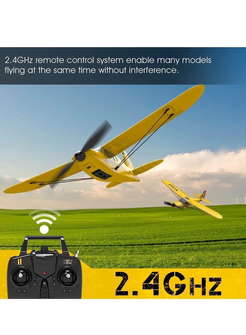 Zikra RC Plane, Trainer Sport Cub 3CH Remote Control Airplane, with Prop Saver, 6-Axis Gyro Stabilizer & 3 Modes to Fly, Radio Controlled Aircraft RTF, RC Glider, Easy to Fly for Adults Kids Beginners Boys - Image 4