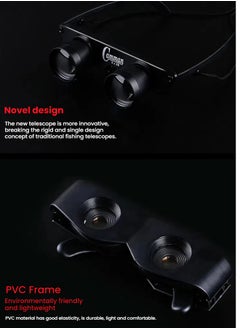 General Fishing Telescope Glasses, HD Headset Telescope for Outdoor Fishing, Lightweight and Comfortable, Suitable for Fishing, Bird Watching and Outdoor Activities  - Image 2