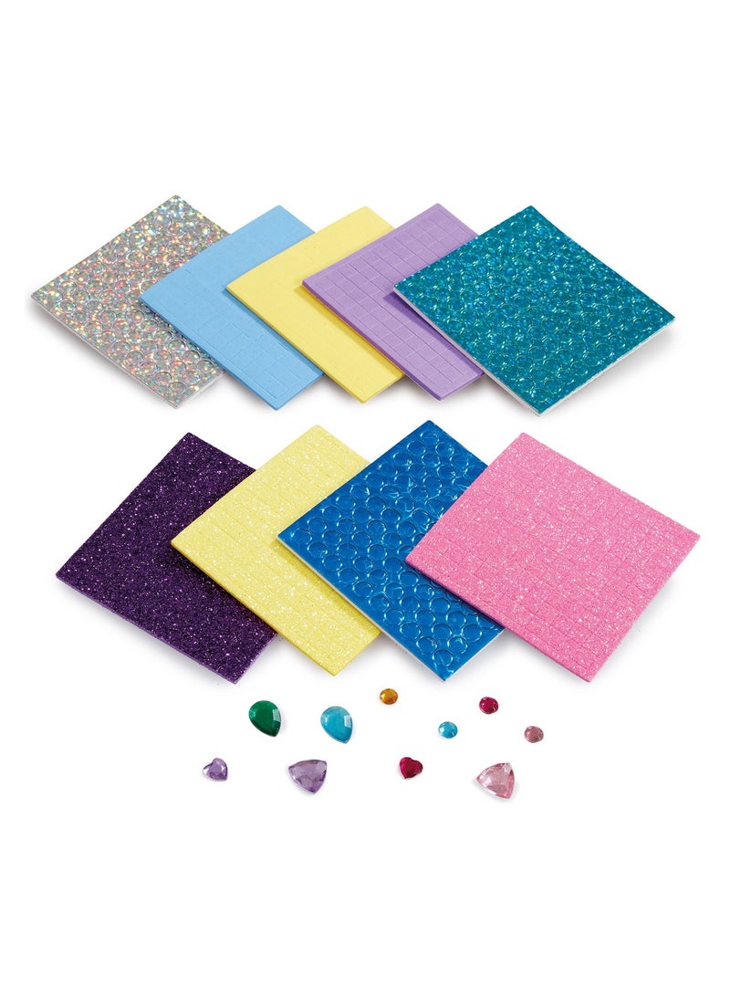 Addo Out To Impress Marvellous Ocean-Themed Mosaic Artworks | Turtle, Dolhpin & a Tropical Fish | Includes over 950 Self-Adhesive Mosaic Pieces and 80 Sparkly Gems | Arts & Craft | DIY Craft Kit | Do it Yourself | Educational & Learning | Creative Gift for Kids and Adults - Image 4