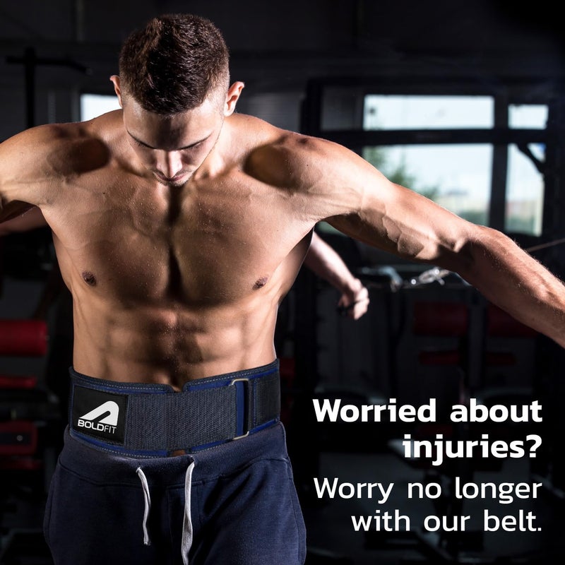 BOLDFIT Gym Belt Weight Lifting Belts For Gym Exercise Belt Powerlifting Belt Deadlift Belt Gym Waist Belt For Men And Gym Waist Belt For Women Gym Accessories For Back Support Lifting Belt - S - Image 5